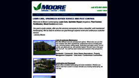 What Moore-landscaping.com website looked like in 2019 (4 years ago)