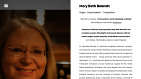 What Marybethbennett.com website looked like in 2019 (4 years ago)