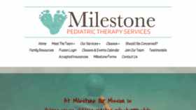 What Milestonetherapydenver.com website looked like in 2019 (4 years ago)