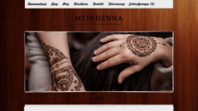 What Meinhenna.de website looked like in 2019 (4 years ago)