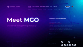 What Mobilego.io website looked like in 2019 (4 years ago)