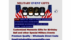 What Militaryspecialeventgifts.com website looked like in 2019 (4 years ago)
