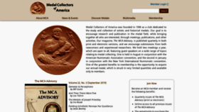 What Medalcollectors.org website looked like in 2019 (4 years ago)