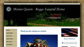 What Moranfuneralhome.net website looked like in 2019 (4 years ago)