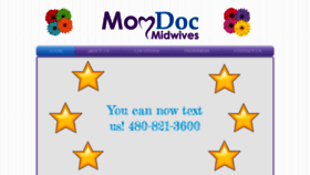 What Momdocmidwives.com website looked like in 2019 (4 years ago)