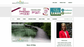 What Moreofhimministries.org website looked like in 2019 (4 years ago)
