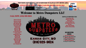 What Metrodumpsterkc.com website looked like in 2019 (4 years ago)