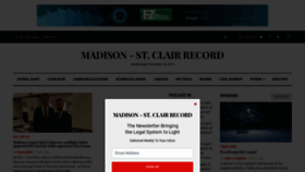 What Madisonrecord.com website looked like in 2019 (4 years ago)
