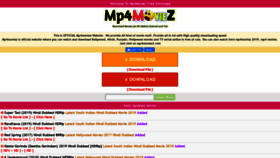 What Mp4moviez2.com website looked like in 2019 (4 years ago)