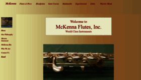 What Mckennaflutes.com website looked like in 2019 (4 years ago)