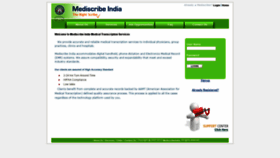 What Mediscribeindia.com website looked like in 2019 (4 years ago)