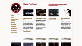 What Marvelplotpoints.com website looked like in 2019 (4 years ago)