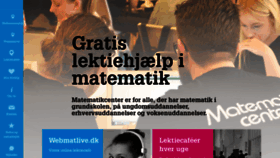 What Matematikcenter.dk website looked like in 2019 (4 years ago)