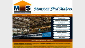 What Monsoonshedmaker.com website looked like in 2019 (4 years ago)