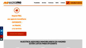 What Madrid.pro website looked like in 2019 (4 years ago)