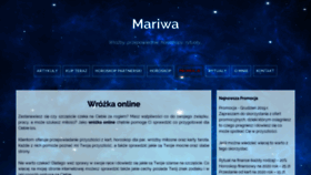 What Mariwa.pl website looked like in 2019 (4 years ago)