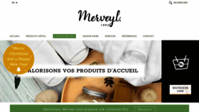 What Merveyl.com website looked like in 2019 (4 years ago)