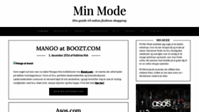 What Minmode.dk website looked like in 2019 (4 years ago)