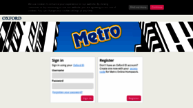 What Metroonlinehomework.com website looked like in 2019 (4 years ago)
