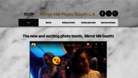 What Mirrormephotoboothla.com website looked like in 2019 (4 years ago)