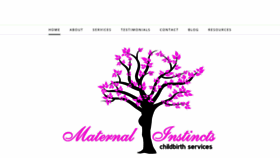 What Maternalinstincts.ca website looked like in 2019 (4 years ago)