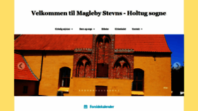 What Magleby-stevns-holtug-kirker.dk website looked like in 2019 (4 years ago)