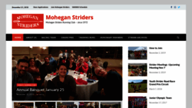 What Moheganstriders.org website looked like in 2019 (4 years ago)
