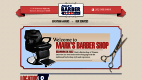 What Marksbarbershopelsmere.com website looked like in 2019 (4 years ago)