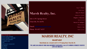 What Marshrealty.com website looked like in 2019 (4 years ago)