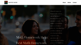 What Montemath.com website looked like in 2019 (4 years ago)