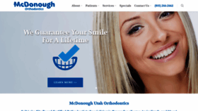 What Mcdonoughortho.com website looked like in 2019 (4 years ago)