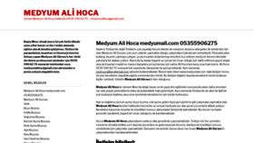 What Medyumalihoca.com website looked like in 2019 (6 years ago)