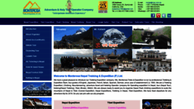 What Monterosa-nepal.com website looked like in 2019 (4 years ago)