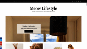 What Meowlifestyle.com website looked like in 2019 (4 years ago)