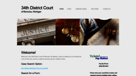 What Mi34thdistrictcourt.com website looked like in 2019 (4 years ago)