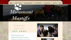 What Miramontmastiffs.com website looked like in 2019 (4 years ago)