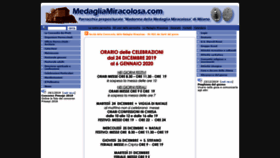 What Medagliamiracolosa.com website looked like in 2019 (4 years ago)