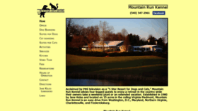 What Mountainrunkennel.com website looked like in 2019 (6 years ago)