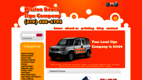 What Missionbeachsigncompany.com website looked like in 2019 (4 years ago)