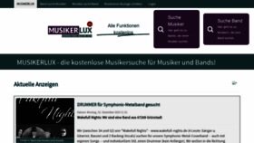 What Musikerlux.de website looked like in 2019 (4 years ago)