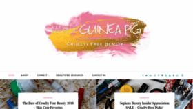 What Makeupguineapig.com website looked like in 2019 (4 years ago)
