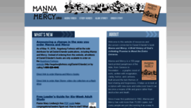What Mannaandmercy.org website looked like in 2019 (4 years ago)