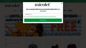 What Micolet.co.uk website looked like in 2019 (4 years ago)