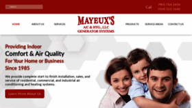 What Mayeuxac.com website looked like in 2019 (4 years ago)