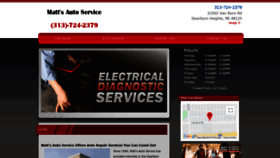 What Mattautoservice.com website looked like in 2019 (4 years ago)