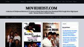 What Movieheist.com website looked like in 2019 (4 years ago)