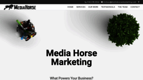 What Mediahorsemarketing.com website looked like in 2019 (4 years ago)