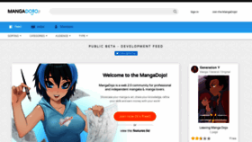 What Mangadojo.com website looked like in 2019 (4 years ago)