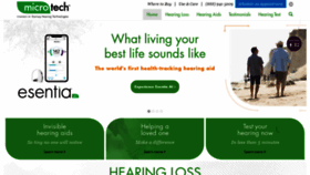What Microtechhearing.com website looked like in 2019 (4 years ago)