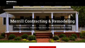 What Merrillcontracting.com website looked like in 2019 (4 years ago)